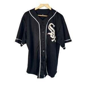 Vintage 90s MLB XL Chicago White Sox ON FIELD Baseball Jersey Button Front #20